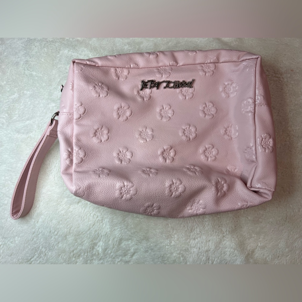 Betsy Johnson Pink Makeup Bag